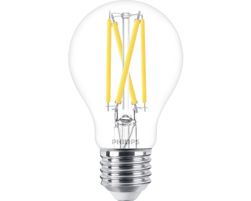 Ampoule LED fonction de variation A60 transparent E27/5,9W(60W) 806 lm 2200- 2700 K blanc chaud Warm Glow