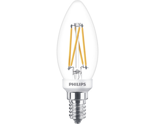 Ampoule flamme LED fonction de variation B35 transparente E14/2,5W(25W) 340 lm 2200- 2700 K blanc chaud Warm Glow