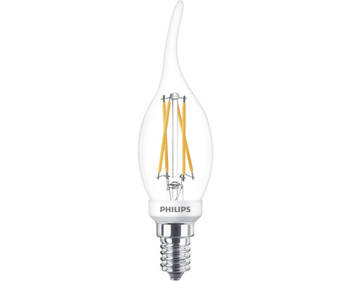 LED Kerzenlampe dimmfunktion BA35 klar E14/3,4W(40W) 470 lm 2200- 2700 K warmweiss Warm Glow