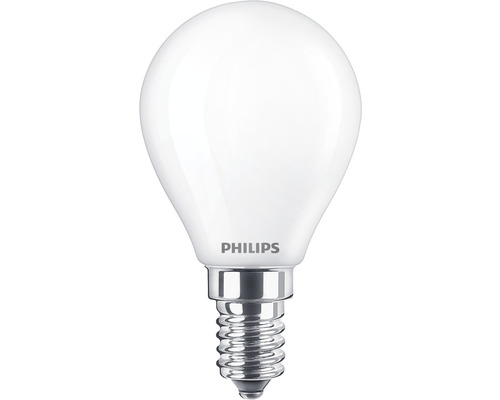 Ampoule sphérique LED fonction de variation P45 mate E14/3,4W(40W) 470 lm 2200- 2700 K blanc chaud Warm Glow