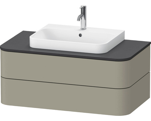 Konsolenwaschtischunterbau DURAVIT Happy D.2 Plus BxHxT 100x40.8x55 cm steingrau seidenmatt HP497109292