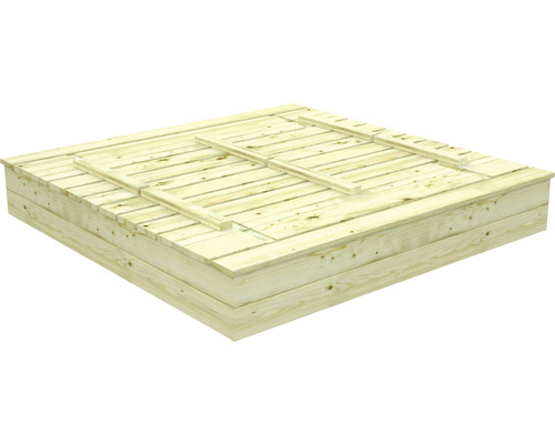 Bac à sable en bois avec couvercle