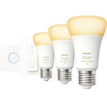 Philips hue Lampen White Ambiance Starter-Set dimmbar matt 3x A60 E27/8W(75W) 1100 lm 2200- 6500 K inkl Bridge + Dimmschalter + 3 Lampen - Kompatibel mit SMART HOME by hornbach-thumb-3