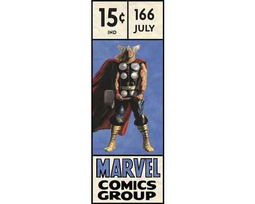 Papier peint panoramique intissé IADX2-067 Into Adventure Thor Retro Comic Box 2 pces 100 x 280 cm