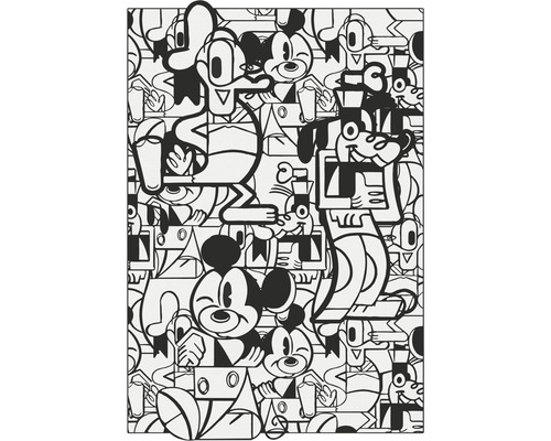 Papier peint panoramique intissé IADX4-058 Into Adventure Disney Mickey Constructive 4 pces 200 x 280 cm