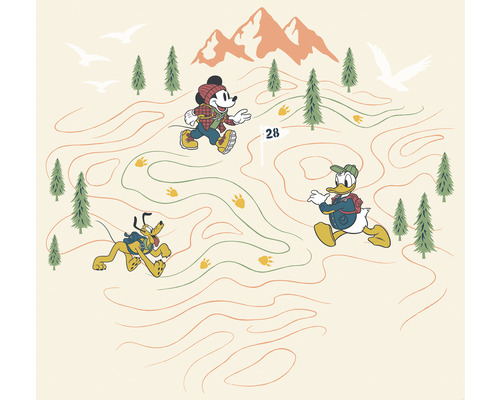 Papier peint panoramique intissé IADX6-035 Into Adventure Disney Mickey Meets the Mountain 6 pces 300 x 280 cm
