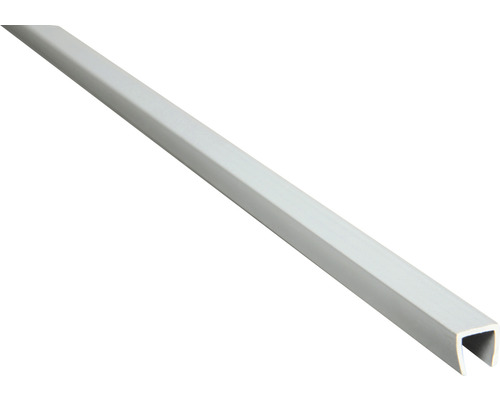 Profilé de recouvrement en U Konsta plastique 1,5 m argent Profilé en U en plastique