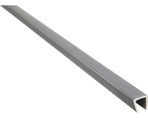 Abdeck-U-Profil Konsta Kunststoff 1,5 m anthrazit Kunststoff U-Profil
