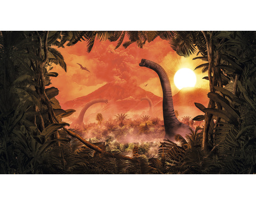 Papier peint panoramique intissé IAX10-0021 Into Adventure Brachiosaurus Panorama 10 pces 500 x 280 cm