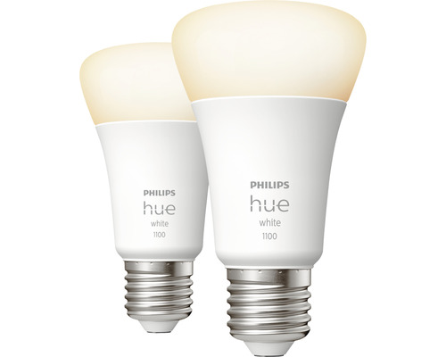 Deux ampoules Philips Hue White 1100