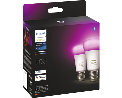 Emballage d''ampoules Philips Hue White and Color Ambiance E27