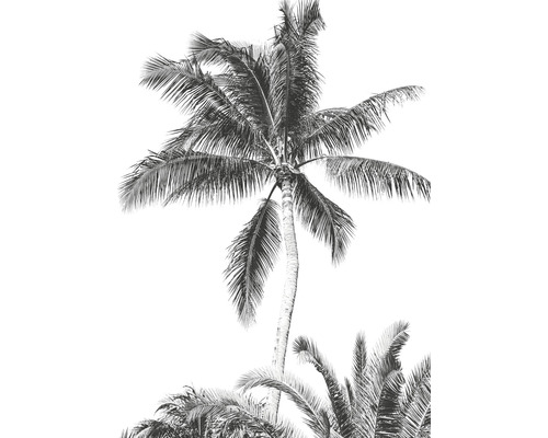 Papier peint panoramique intissé IAX4-0011 Into Adventure Retro Palm 4 pces 200 x 280 cm