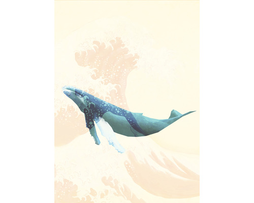 Papier peint panoramique intissé IAX4-0012 Into Adventure Whale Voyage 4 pces 200 x 280 cm