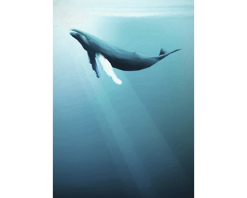 Papier peint panoramique intissé IAX4-0045 Into Adventure Artsy Humpback Whale 4 pces 200 x 280 cm