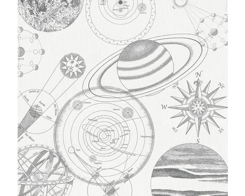 Papier peint panoramique intissé IAX6-0017 Into Adventure Cosmos Sketch 6 pces 300 x 280 cm