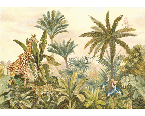 Papier peint panoramique intissé IAX8-0005 Into Adventure Tropical Vintage Garden 8 pces 400 x 280 cm