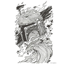 Illustration du personnage Star Wars Boba Fett.