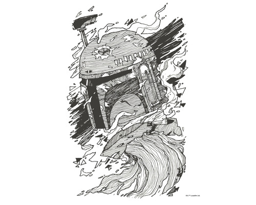 Poster Star Wars Boba Fett Drawing 40x50 cm