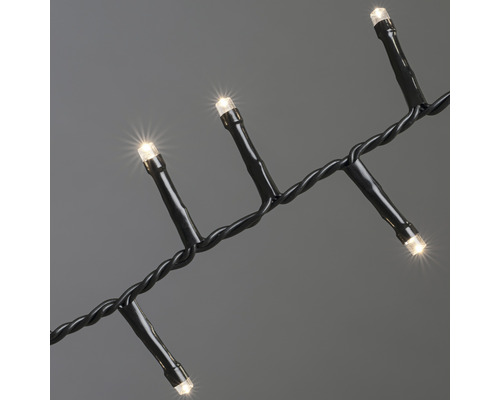 Guirlande lumineuse arbre de Noël Konstsmide micro LED Compactlights 13,18 m + alimentation 3 m 600 LED couleur d'éclairage blanc chaud avec minuterie Guirlande lumineuse avec ampoules LED pour l''intérieur