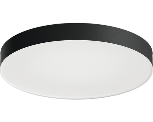 Plafonnier rond avec bordure noire