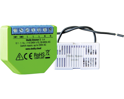Shelly Dimmer 2 mit Shelly Bypass zur Steuerung von Licht