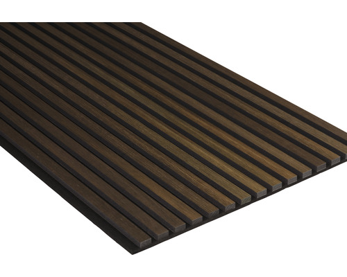 Panneau acoustique Nordic Acoustics châtaigner fumé 2400 x 605 x 22 mm