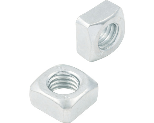 Zwei Vierkantmuttern aus Metall