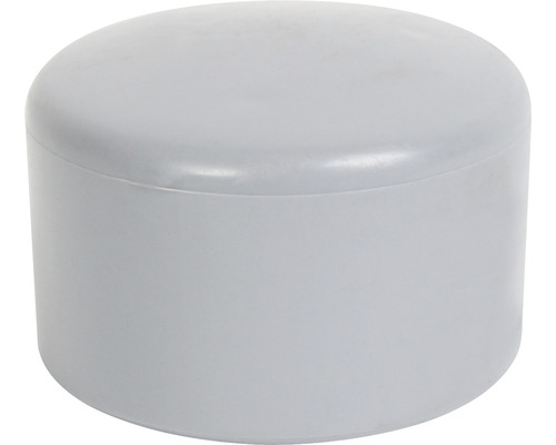 Chapeau pour poteau pour poteaux en métal ronds ⌀ 42 mm plastique gris