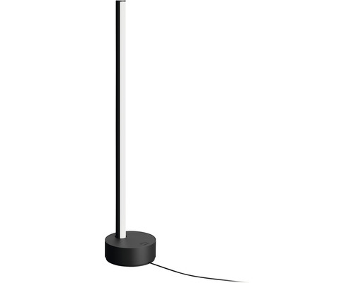 Lampadaire avec corps lumineux vertical et base ronde