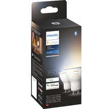 Philips hue Reflektorlampe White Ambiance dimmbar weiss GU10 2x 4,3W 2x 250 lm warmweiss- tageslichtweiss 2 Stk