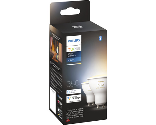 Philips Hue White Ambiance GU10 Leuchtmittel Verpackung