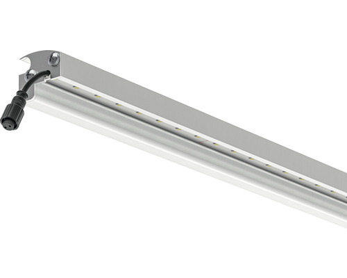 Luminaire LED de forme allongée avec raccordement par câble