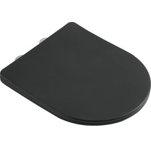 Abattant de WC noir en plastique