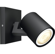 Schwarze Wandleuchte mit zylindrischem Design