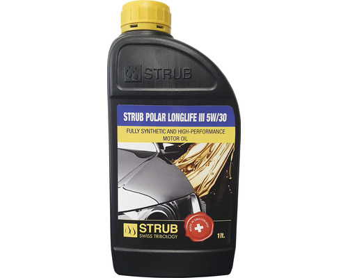 Arwin Huile de moteur Super Multigrade 15W/40 1 litre Huile moteur Strub Polar Longlife III 5W/30 dans une bouteille de 1 litre