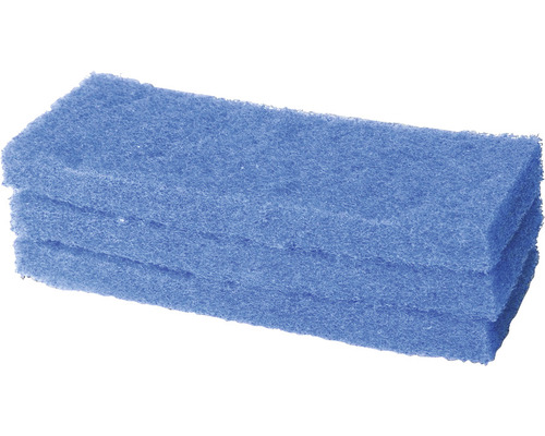 Stapel blaue Scheuerschwämme