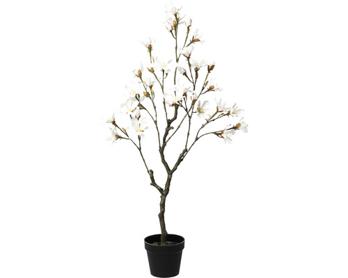 Arbre artificiel magnolia h 135 cm blanc