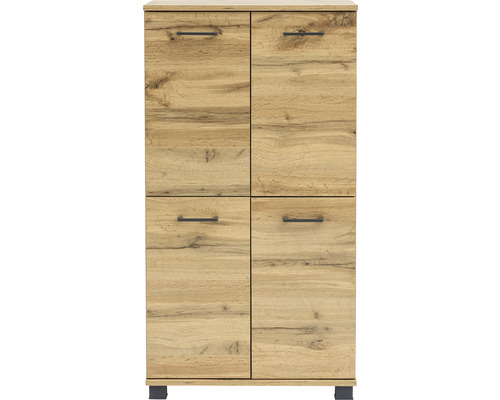 Meuble à chaussures avec quatre portes et poignées