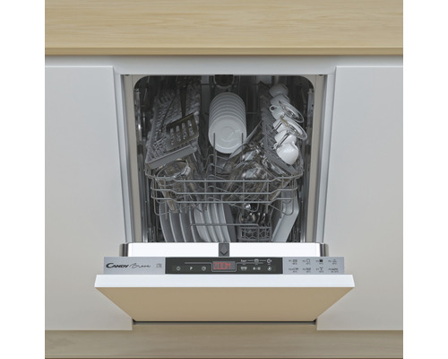 Lave-vaisselle entièrement intégré Candy Brava CDIH 2T1047 largeur 45 cm pour 10 couverts 9 L 47 dB(A) 32901423
