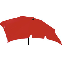 Parasol de jardin rouge avec mât noir