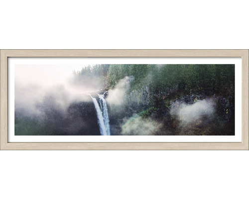 Tableau encadré Misty Waterfall II 35x85 cm