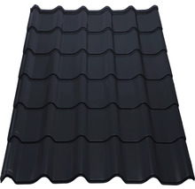 Tôles de toiture en acier noir pour couverture de toit
