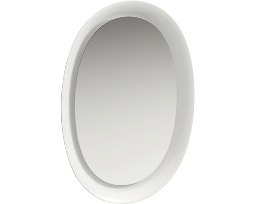 Miroir de salle de bains LED LAUFEN The New Classic blanc mat 50x70x8 cm 8384701