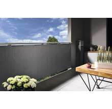 Sichtschutzmatte Konsta PVC Gewebe 850g/m² 3 x 0,9 m grau-thumb-1