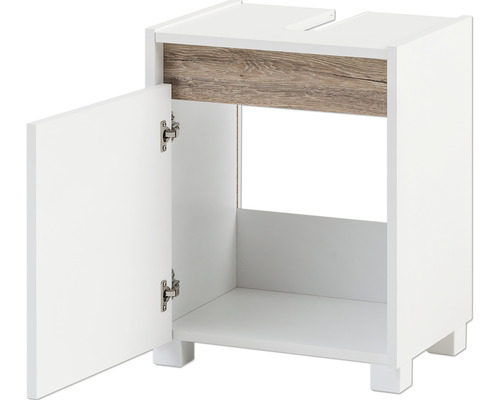 Waschbeckenunterschrank mit offener Tür für Badezimmer