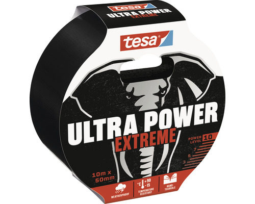 Tesa Ultra Power Extreme Klebeband, 10 Meter mal 50 Millimeter