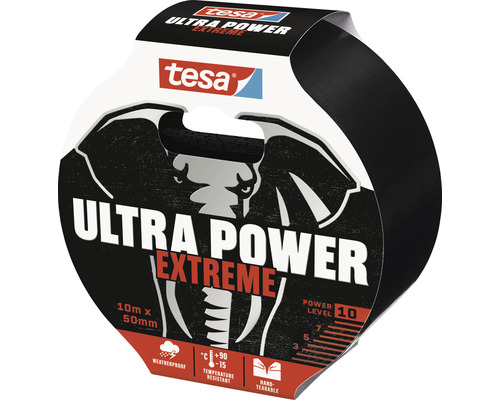 tesa Ultra Power Extreme Klebeband, 10 Meter mal 50 Millimeter