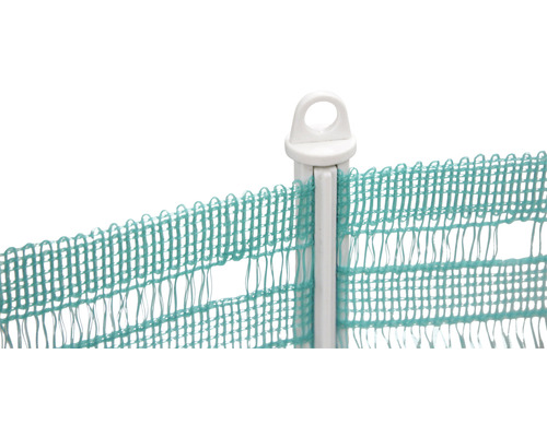 Bauzaun aus Kunststoff mit Pfosten