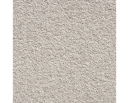 Spannteppich Shaggy Percy creme FB73 400 cm breit (Meterware) Nahaufnahme eines beigen Teppichs.