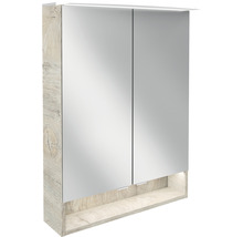 Armoire de toilette FACKELMANN B.style LED lxhxp 60x80.9x23.1 cm nature oak